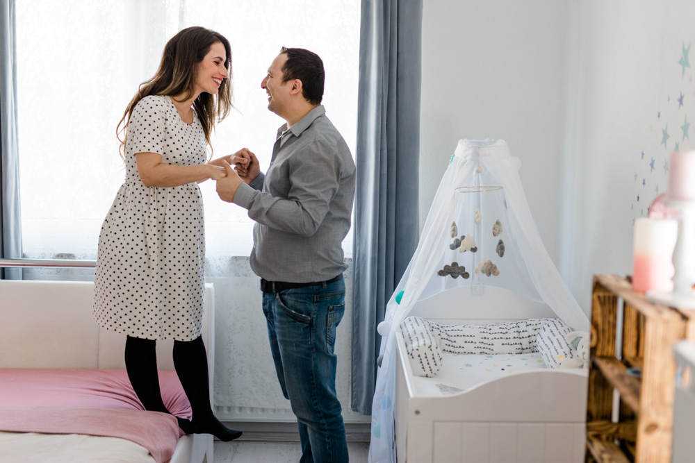 Babybauchshooting in HH-Horn zu Hause